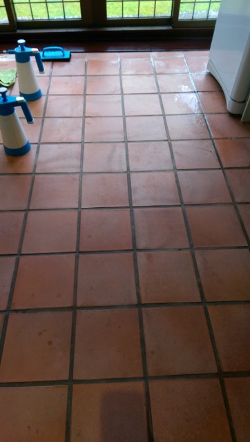 Terracotta Tiled Kitchen Replacement in Willingale After