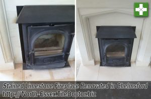 Limestone Fireplace Before After Restoration Chelmsford