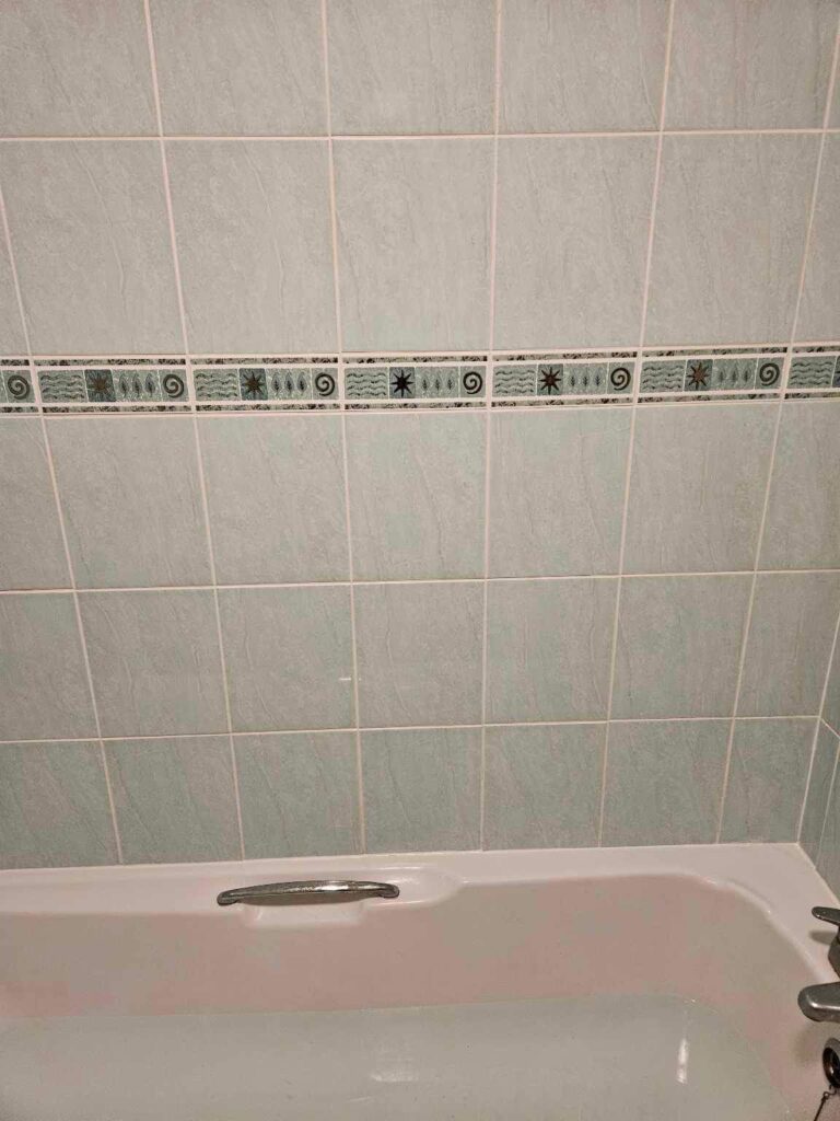 Ceramic Bath Tile and Grout After Cleaning Colchester