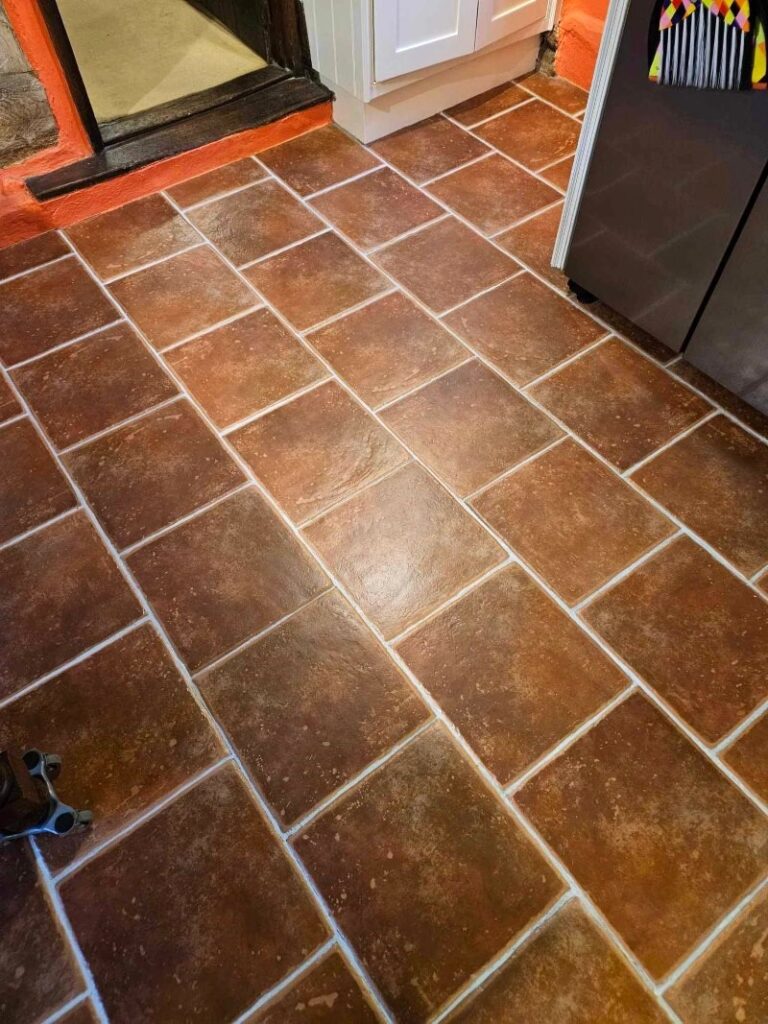 Ceramic Tiled Kitchen Floor After Renovation Dedham